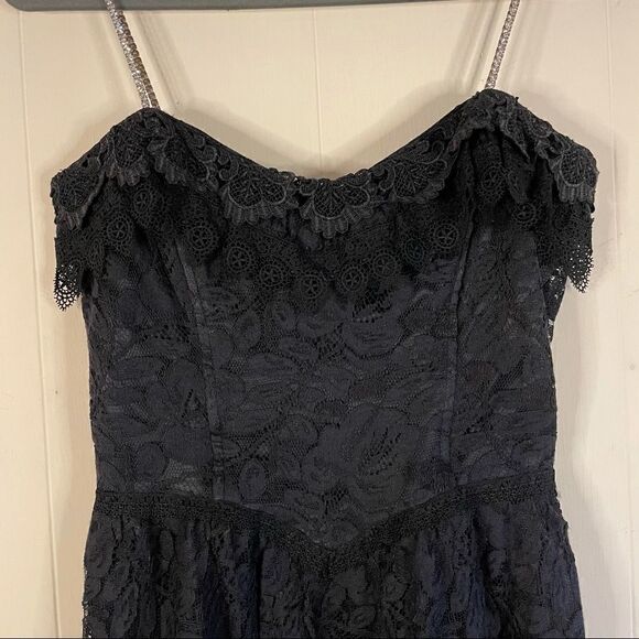 Vintage Jessica McClintock Tiered Lace Dress - Picture 3 of 8